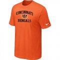 Wholesale Cheap Nike NFL Cincinnati Bengals Heart & Soul NFL T-Shirt Orange
