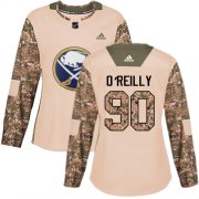Wholesale Cheap Adidas Sabres #90 Ryan O'Reilly Camo Authentic 2017 Veterans Day Women's Stitched NHL Jersey