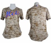 Wholesale Cheap Mets Blank Camo Women's Fashion Stitched MLB Jersey