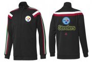 Wholesale Cheap NFL Pittsburgh Steelers Victory Jacket Black_2