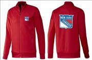 Wholesale Cheap NHL New York Rangers Zip Jackets Red
