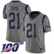 Wholesale Cheap Nike Rams #21 Donte Deayon Gray Men's Stitched NFL Limited Inverted Legend 100th Season Jersey