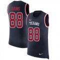 Wholesale Cheap Nike Texans #88 Jordan Akins Navy Blue Team Color Men's Stitched NFL Limited Rush Tank Top Jersey