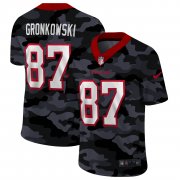 Cheap Tampa Bay Buccaneers #87 Rob Gronkowski Men's Nike 2020 Black CAMO Vapor Untouchable Limited Stitched NFL Jersey