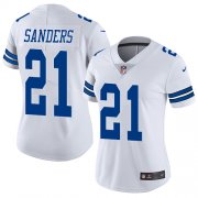 Wholesale Cheap Nike Cowboys #21 Deion Sanders White Women's Stitched NFL Vapor Untouchable Limited Jersey