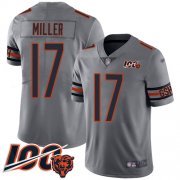 Wholesale Cheap Nike Bears #17 Anthony Miller Silver Men's Stitched NFL Limited Inverted Legend 100th Season Jersey