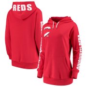 Wholesale Cheap Cincinnati Reds G-III 4Her by Carl Banks Women's 12th Inning Pullover Hoodie Red