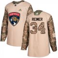 Wholesale Cheap Adidas Panthers #34 James Reimer Camo Authentic 2017 Veterans Day Stitched Youth NHL Jersey