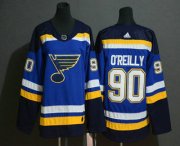 Wholesale Cheap Youth St. Louis Blues #90 Ryan O'Reilly Blue Adidas Stitched NHL Jersey