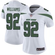Wholesale Cheap Nike Jets #92 Leonard Williams White Women's Stitched NFL Vapor Untouchable Limited Jersey