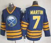 Wholesale Cheap Sabres #7 Rick Martin Navy Blue CCM Throwback Stitched NHL Jersey