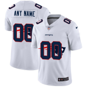 Wholesale Cheap New England Patriots Custom White Men's Nike Team Logo Dual Overlap Limited NFL Jersey