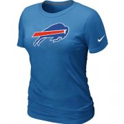 Wholesale Cheap Women's Nike Buffalo Bills Logo NFL T-Shirt Light Blue