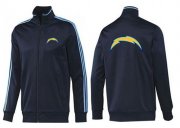 Wholesale Cheap NFL Los Angeles Chargers Team Logo Jacket Dark Blue_2