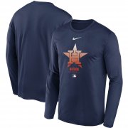 Wholesale Cheap Men's Houston Astros Nike Navy Authentic Collection Legend Performance Long Sleeve T-Shirt