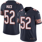 Wholesale Cheap Nike Bears #52 Khalil Mack Navy Blue Team Color Men's Stitched NFL Vapor Untouchable Limited Jersey