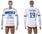 Wholesale Cheap Lyon #19 Yattara Home Long Sleeves Soccer Club Jersey