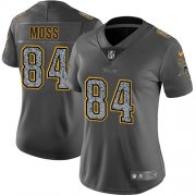 Wholesale Cheap Nike Vikings #84 Randy Moss Gray Static Women's Stitched NFL Vapor Untouchable Limited Jersey