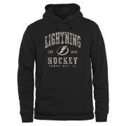 Wholesale Cheap Men's Tampa Bay Lightning Black Camo Stack Pullover Hoodie