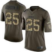 Wholesale Cheap Nike Chargers #25 Melvin Gordon III Green Men's Stitched NFL Limited 2015 Salute to Service Jersey