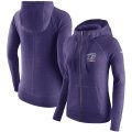 Wholesale Cheap Baltimore Ravens Nike Women's Gym Vintage Full-Zip Hoodie Purple