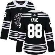 Wholesale Cheap Adidas Blackhawks #88 Patrick Kane Black Authentic 2019 Winter Classic Women's Stitched NHL Jersey