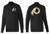Wholesale Cheap NFL Washington Redskins Team Logo Jacket Black_1