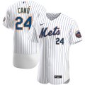 Wholesale Cheap New York Mets #24 Robinson Cano Men's Nike White Home 2020 Authentic Player MLB Jersey