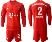 Wholesale Cheap Bayern Munchen #2 Wagner Home Long Sleeves Soccer Club Jersey
