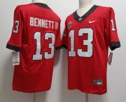 Wholesale Cheap Men's Georgia Bulldogs #13 Stetson Bennett IV Red 2022 Vapor Untouchable Stitched Nike NCAA Jersey