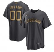 Wholesale Cheap Men's Cleveland Guardians Active Player Custom Charcoal 2022 All-Star Cool Base Stitched Baseball Jersey