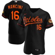 Wholesale Cheap Baltimore Orioles #16 Trey Mancini Men's Nike Black Alternate 2020 Authentic Player MLB Jersey
