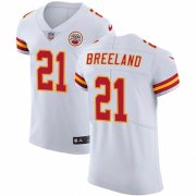 Wholesale Cheap Nike Chiefs #21 Bashaud Breeland White Men's Stitched NFL Vapor Untouchable Elite Jersey