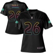 Wholesale Cheap Nike Jets #26 Le'Veon Bell Black Women's NFL Fashion Game Jersey