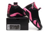 Wholesale Cheap WMNS Air Jordan 14 Shoes Black/pink