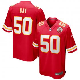 Wholesale Cheap Men\'s Kansas City Chiefs #50 Willie Gay Jr. Red Vapor Untouchable Limited Stitched Football Jersey
