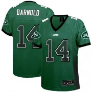 Wholesale Cheap Nike Jets #14 Sam Darnold Green Team Color Women's Stitched NFL Elite Drift Fashion Jersey
