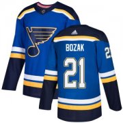 Wholesale Cheap Men's Authentic St. Louis Blues #21 Tyler Bozak Blue Home Official Adidas Jersey