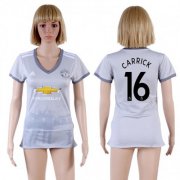Wholesale Cheap Women's Manchester United #16 Carrick Sec Away Soccer Club Jersey