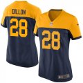 Wholesale Cheap Nike Packers #28 AJ Dillon Navy Blue Alternate Women's Stitched NFL Vapor Untouchable Limited Jersey