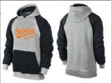 Wholesale Cheap Baltimore Orioles Pullover Hoodie Grey & Black