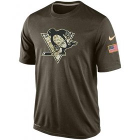 Wholesale Cheap Men\'s Pittsburgh Penguins Salute To Service Nike Dri-FIT T-Shirt