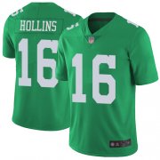 Wholesale Cheap Nike Eagles #16 Mack Hollins Green Men's Stitched NFL Limited Rush Jersey