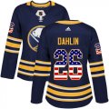 Wholesale Cheap Adidas Sabres #26 Rasmus Dahlin Navy Blue Home Authentic USA Flag Women's Stitched NHL Jersey