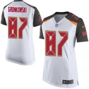 Wholesale Cheap Nike Buccaneers #87 Rob Gronkowski White Women's Stitched NFL New Elite Jersey