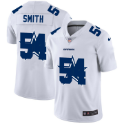 Wholesale Cheap Dallas Cowboys #54 Jaylon Smith White Men's Nike Team Logo Dual Overlap Limited NFL Jersey