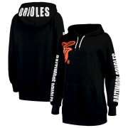 Wholesale Cheap Baltimore Orioles G-III 4Her by Carl Banks Women's 12th Inning Pullover Hoodie Black