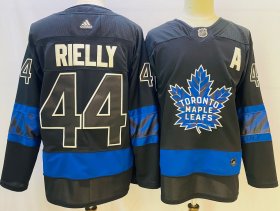 Wholesale Cheap Men\'s Toronto Maple Leafs #44 Morgan Rielly Black X Drew House Inside Out Stitched Jersey