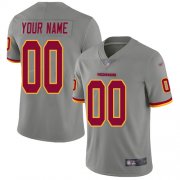 Wholesale Cheap Nike Washington Redskins Customized Gray Men's Stitched NFL Limited Inverted Legend Jersey
