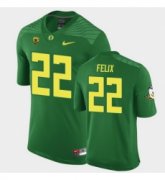 Wholesale Cheap Men Oregon Ducks Darrian Felix Replica Green Game Football Jersey